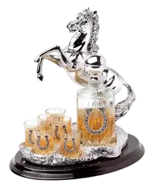 Набор для водки "Лошадь " на 6 персон